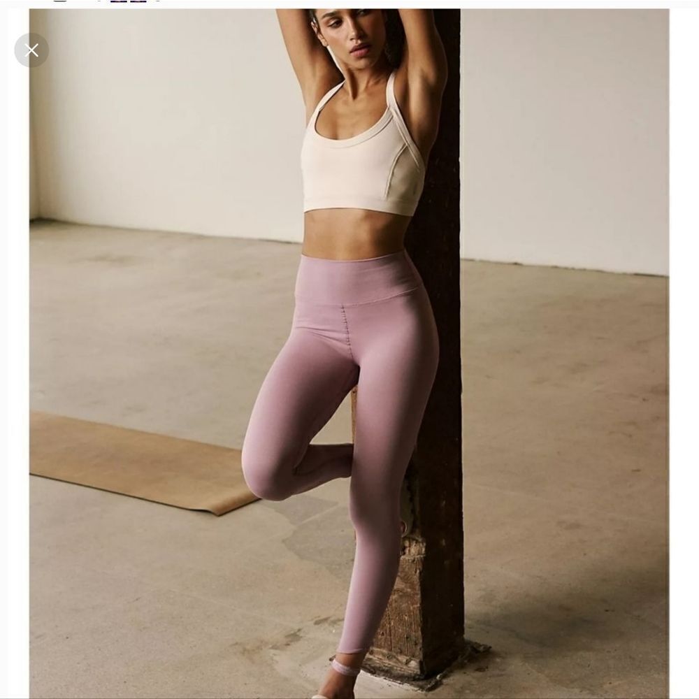 Free People Modern Sculpt Leggings Elderberry Brush (Purple) - Picture 2 of 8